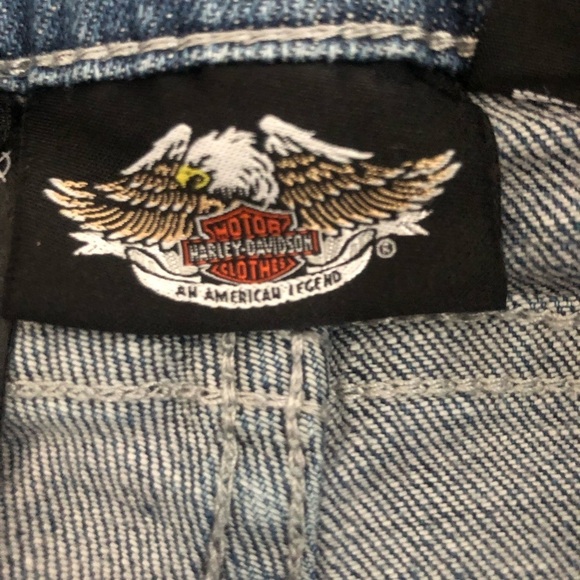 Harley-Davidson Boot Cut Flared Jeans Size 6 - Picture 8 of 11